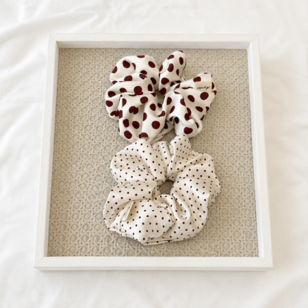 Chouchous en tissu à pois rétro de la collection Simple Series