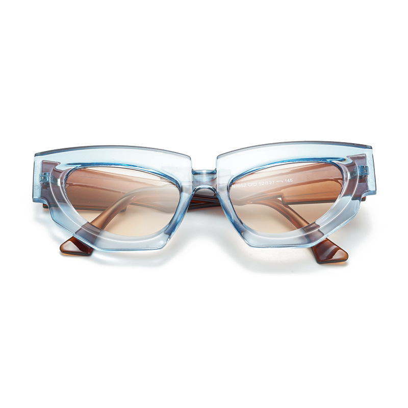 Lunettes De Soleil Simple Series, Style Décontracté, Forme Irrégulière, Couleur Unie Ou Multicolore Image4