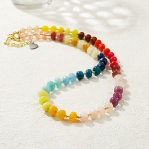 Colliers De Perles Colorées En Pierres Naturelles Pour Femmes h5 Image2