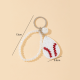 Pendentif blanc en forme de balle de baseball 