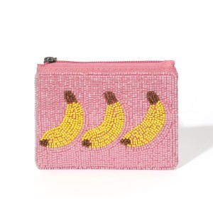 Portefeuilles Et Porte-Cartes En Polyester Tissé, Style Océanique, Perles, Motifs Floraux Et Végétaux Multicolores, Collection Simple Series Casual Fruit. h5