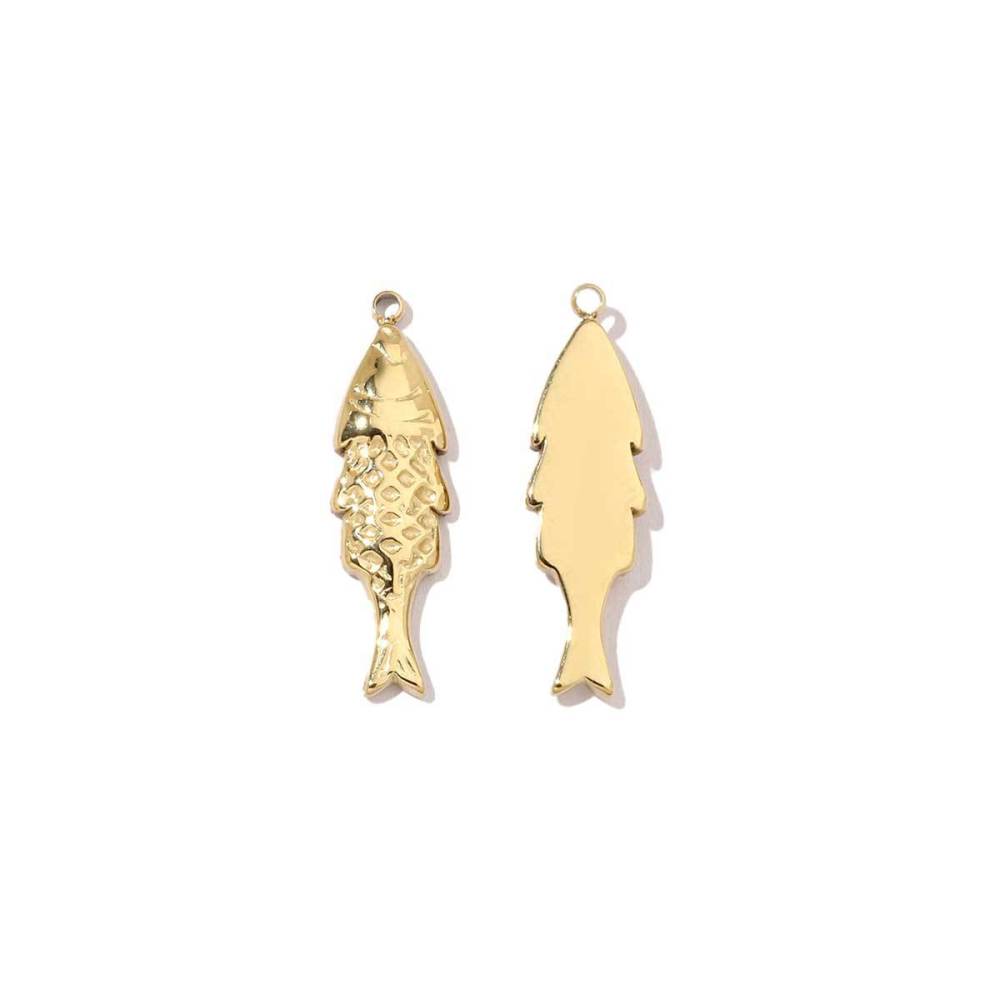 Pendentifs Femme Style Océanique Romantique En Acier Inoxydable Étanche Couleur Or, Motif Étoile De Mer Image3