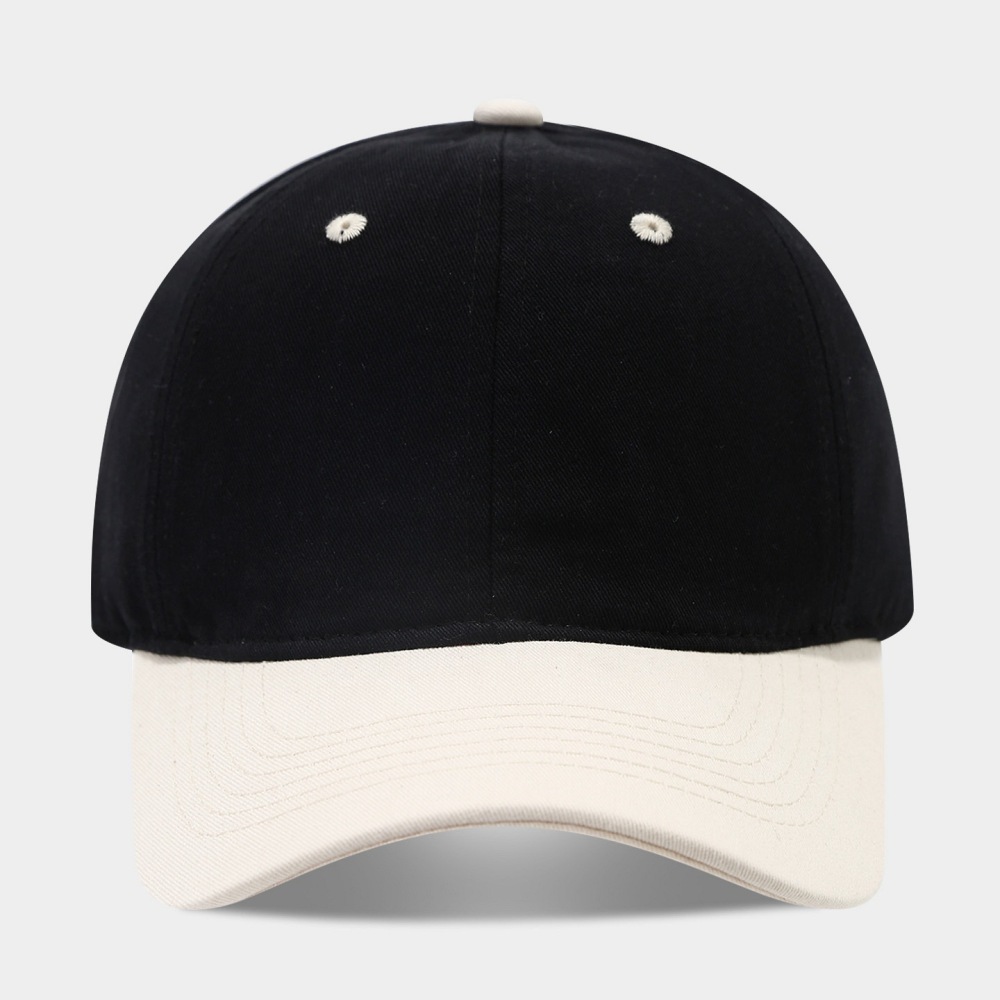 Casquette De Baseball Décontractée En Coton De Couleur Mélangée, Série Simple