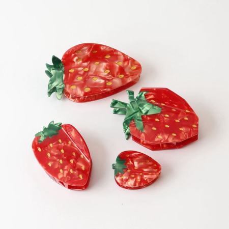 Pinces à cheveux Simple Series Sweet Strawberry Acetate