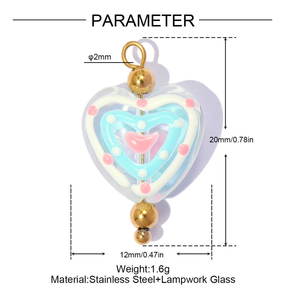 Pendentifs Pour Femmes De La Collection Simple Series Sweet Is Regular Shape Heart Glaze Gold Color