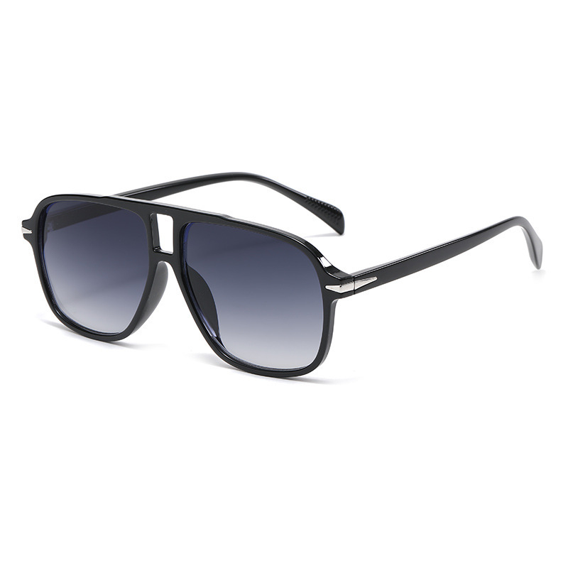 1 Paire De Lunettes De Soleil Aviateur Rétro Marron Pour Femme 