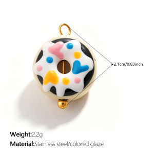 Pendentif Femme Simple Series Daily Heart En Acier Inoxydable Étanche Couleur Or h5 