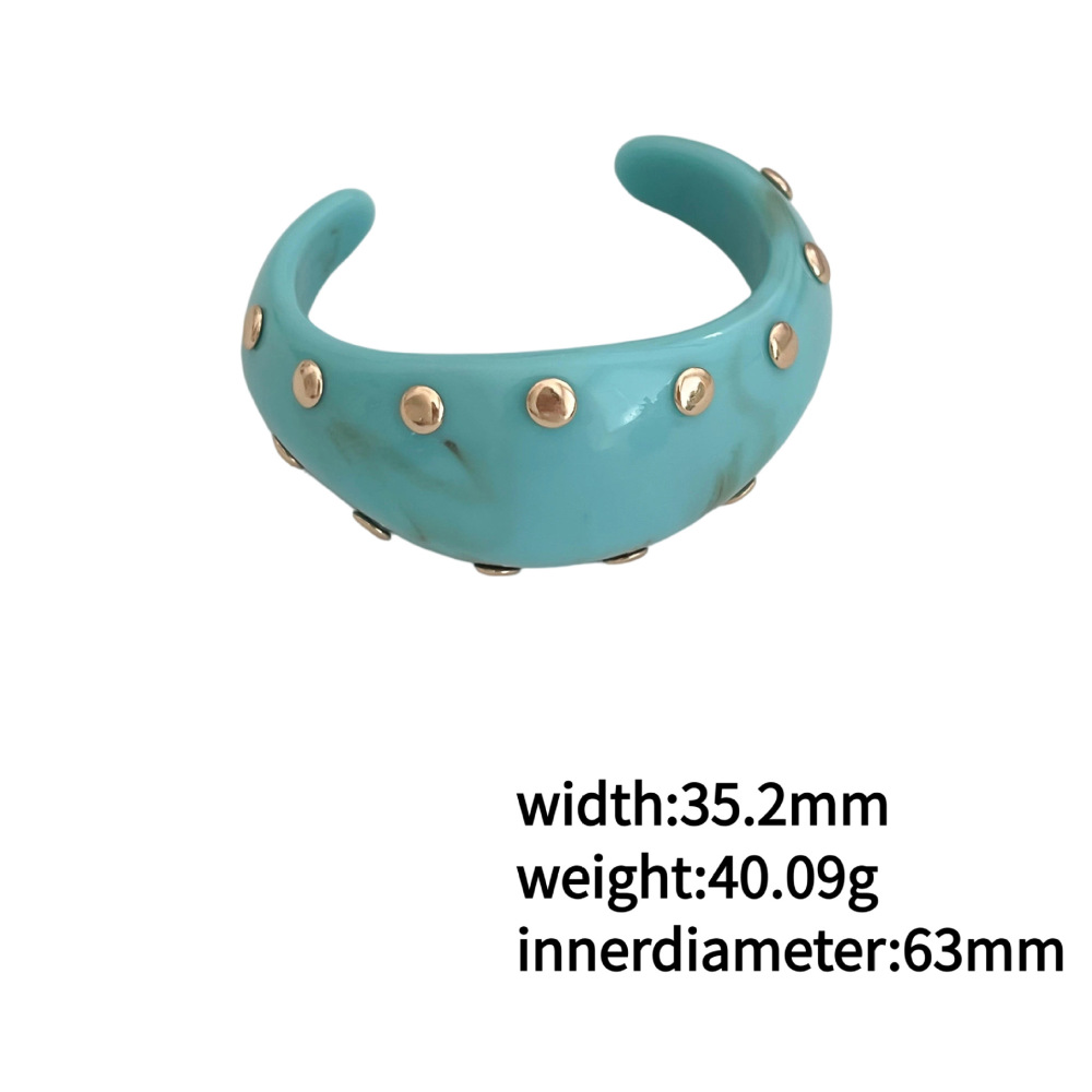 Bracelets En Résine Pour Femmes, Style Punk Classique, Forme Irrégulière Image3