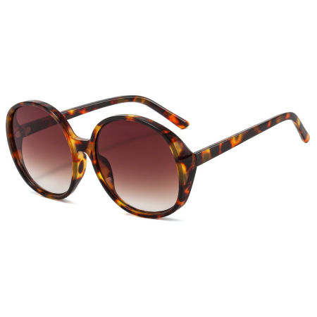 Lunettes de soleil rétro à imprimé léopard Simple Series, couleurs dégradées. 2