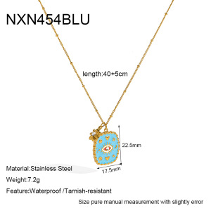 Colliers Pendentifs Étanches En Acier Inoxydable Émaillé h5 