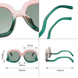 Lunettes De Soleil Décontractées À Imprimé Léopard, Coloris Dégradés, De La Série Simple h5 Image4