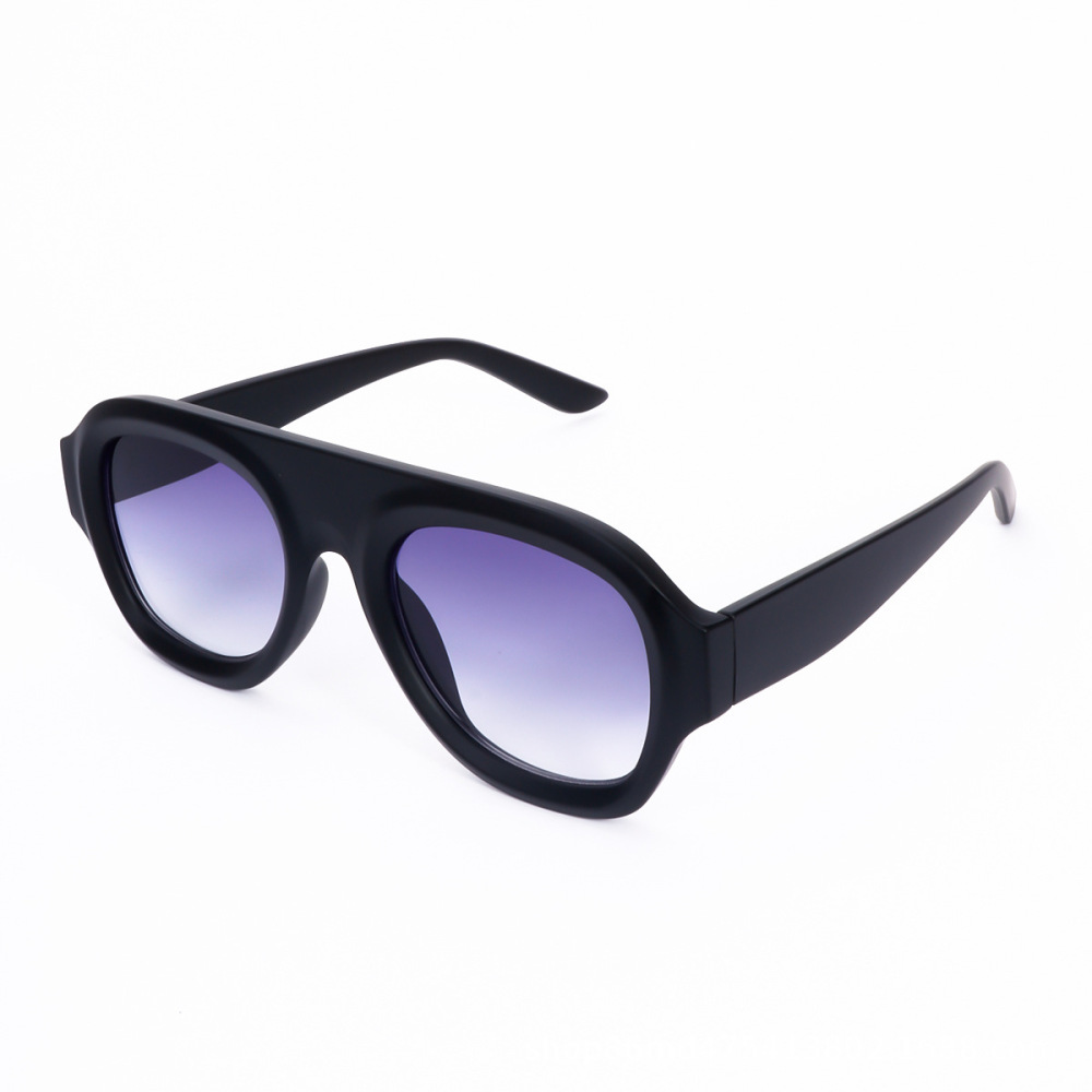 Lunettes De Soleil Rétro Simple Series À Couleur Unie Et Dégradée