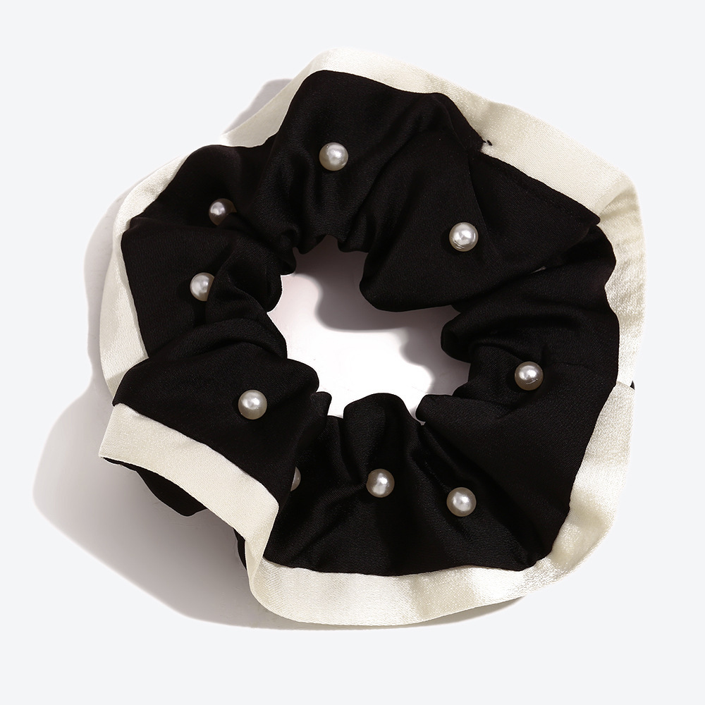 Chouchous En Tissu Multicolore Élégant De La Série Simple Avec Perles Artificielles