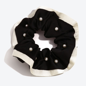 Chouchous En Tissu Multicolore Élégant De La Série Simple Avec Perles Artificielles h5