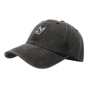 Casquette De Baseball Décontractée En Coton Uni Couleur Cœur, Série Simple h5 Image4