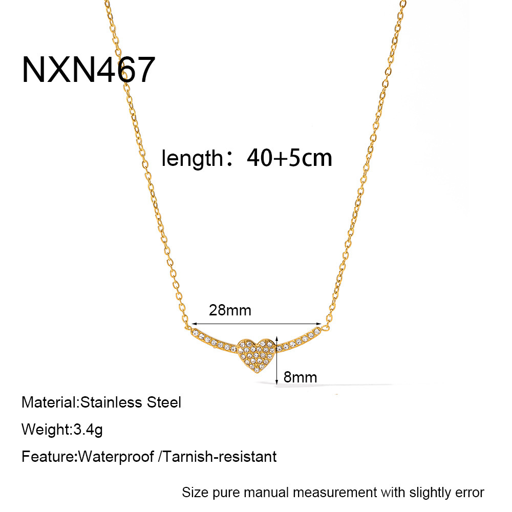 Colliers Pendentifs Pour Femmes, Collection Simple, Motif Animal Géométrique, En Acier Inoxydable, Couleur Or, Avec Zircon, Étanches. 