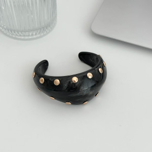 Bracelets En Résine Pour Femmes, Style Punk Classique, Forme Irrégulière h5 