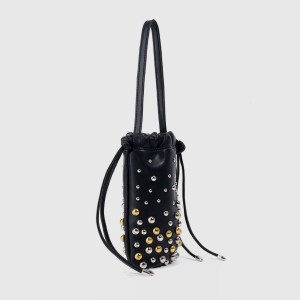 Sac Seau Femme En Pu À Rivets Cloutés Style Streetwear h5 Image2