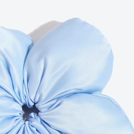 Chouchous en tissu uni couleur fleur douce, collection Simple 2