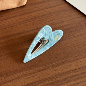 Pinces À Cheveux En Plastique De Couleur Unie Dégradée, Style Romantique, Motif Cœur Simple h5