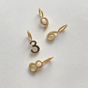 Pendentifs Pour Femmes En Acier Inoxydable Étanche, Série Simple, À Faire Soi-Même, Numérotés h5 Image4