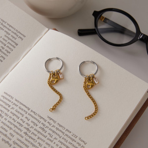 Boucles D'Oreilles Pendantes Pour Femme, Luxueuses Et Élégantes, En Acier Inoxydable Imperméable, Couleur Or, Avec Pompon Et Zircon, Forme Irrégulière Et Pompon. h5 Image4