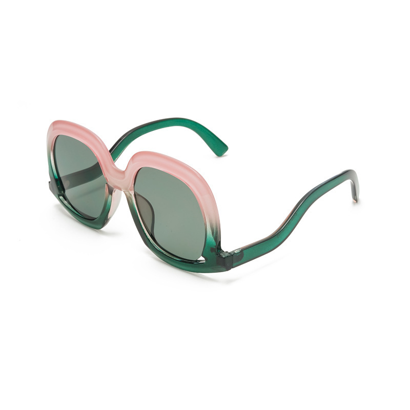 Lunettes De Soleil Décontractées À Imprimé Léopard, Coloris Dégradés, De La Série Simple 