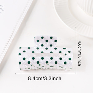 Pinces À Cheveux Décontractées À Pois En Pvc De La Série Simple h5