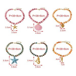Colliers De Perles Pour Femmes, Collection Romantique, Style Océanique, Pendentif Coquillage En Résine h5 Image4