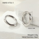 Boucles d'oreilles couleur acier Image7