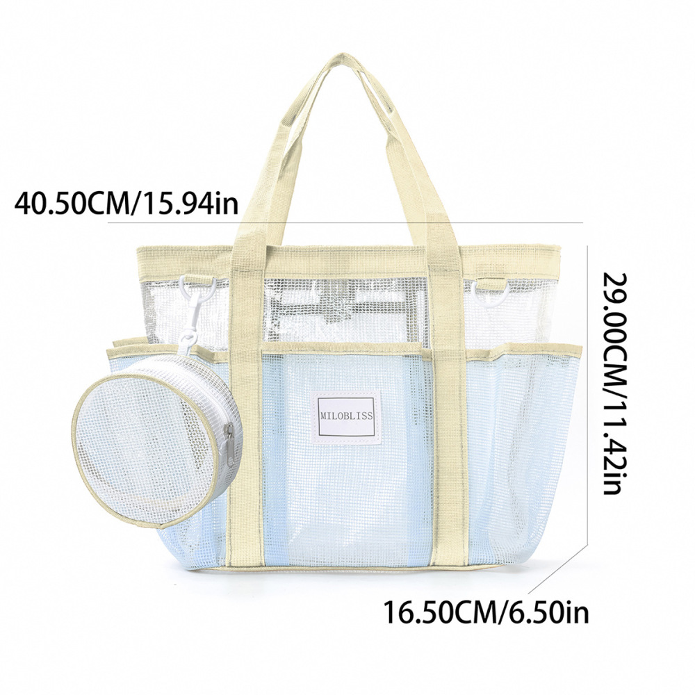 Sac Fourre-Tout Femme En Pvc Style Vacances / Pvc Transparent Uni Image5