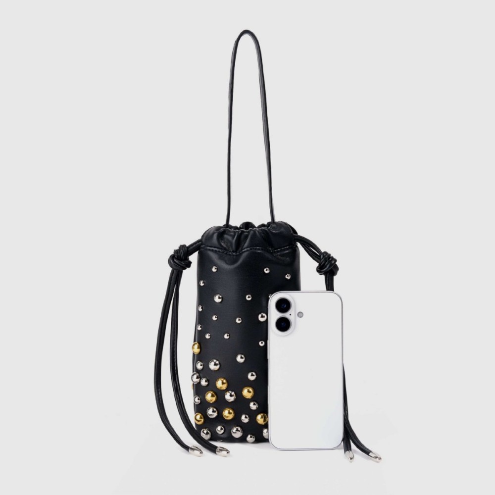 Sac Seau Femme En Pu À Rivets Cloutés Style Streetwear Image3
