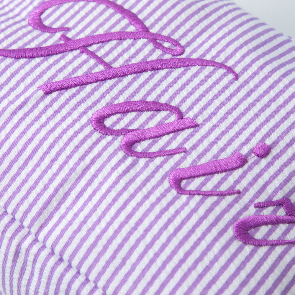 Trousses De Maquillage Simple Series Sweet Letter En Polyester À Rayures Unies Image4