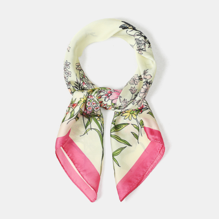 Écharpes d'été en polyester à motif papillon et fleurs multicolores, collection romantique 2