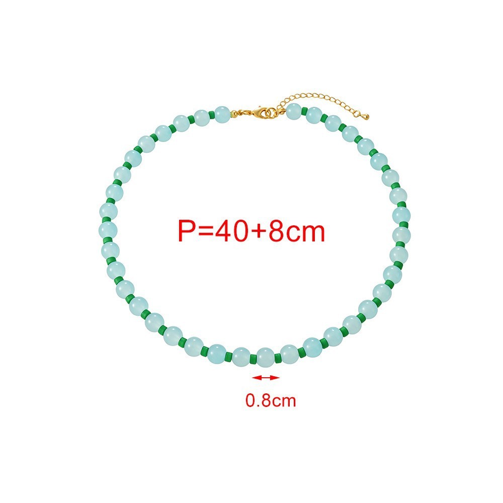 Colliers De Perles De Verre Multicolores Pour Femmes Image3