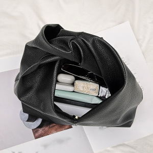 Sac Seau Femme En Pu Torsadé, Style Décontracté, Couleur Unie h5 Image3