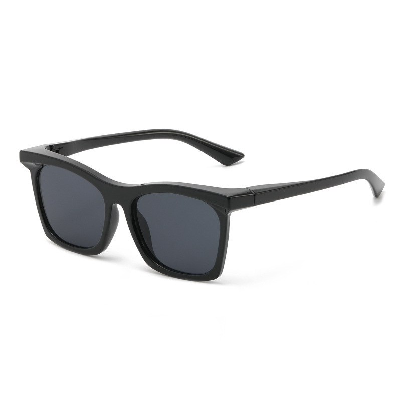 Lunettes De Soleil Décontractées De La Série Simple, Couleur Unie Image2