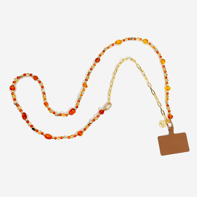 Chaîne De Perles En Résine, Style Décontracté, Forme Irrégulière, Pour Téléphone Et Sac Image3