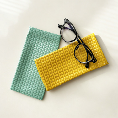 Étui à lunettes de soleil Simple Series Daily couleur unie en PU