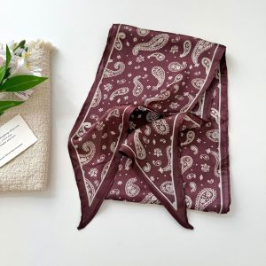 Écharpes D'Été En Polyester À Motif Floral, À Carreaux, À Pois Et À Chaînettes Cachemire, Collection Simple Series h5 