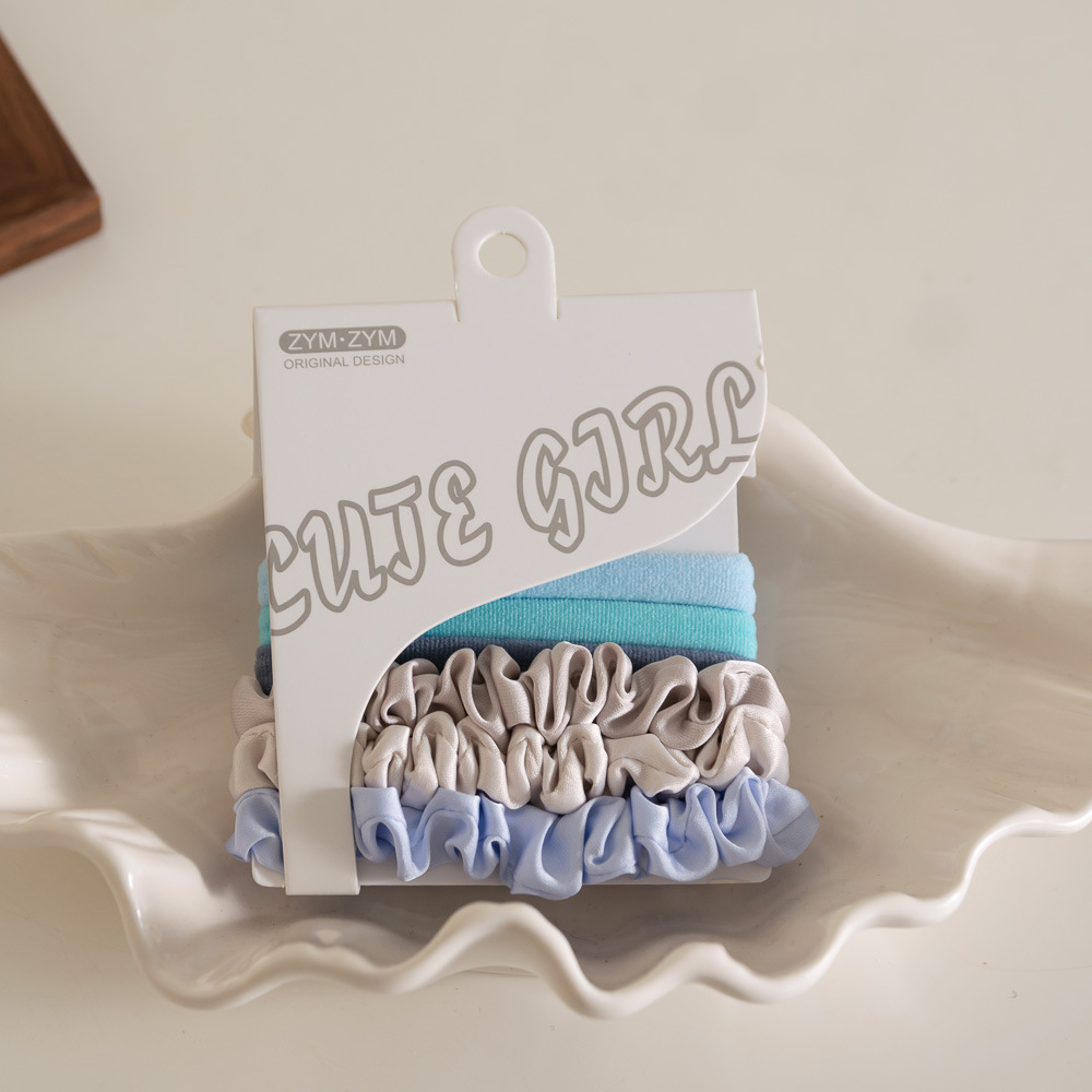 Chouchous En Tissu Dégradé Uni Et Doux De La Série Simple 