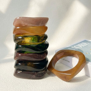 Bracelets Pour Femmes En Résine À Dégradé De Couleurs h5 Image2