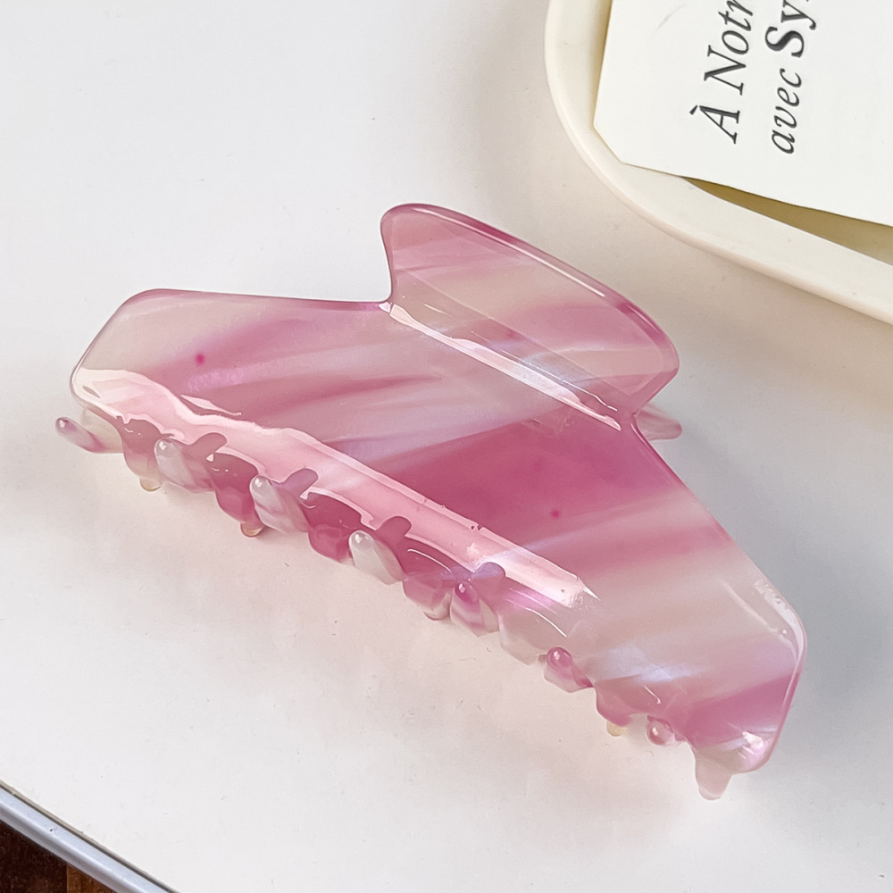 Pinces À Cheveux En Pvc Simple Series Daily Solid Color Gradient Color 