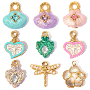 Pendentifs Pour Femmes En Acier Inoxydable, Couleur Or, Forme Irrégulière, Cœur Et Animal, À Faire Soi-Même (Série Simple) h5 Image5
