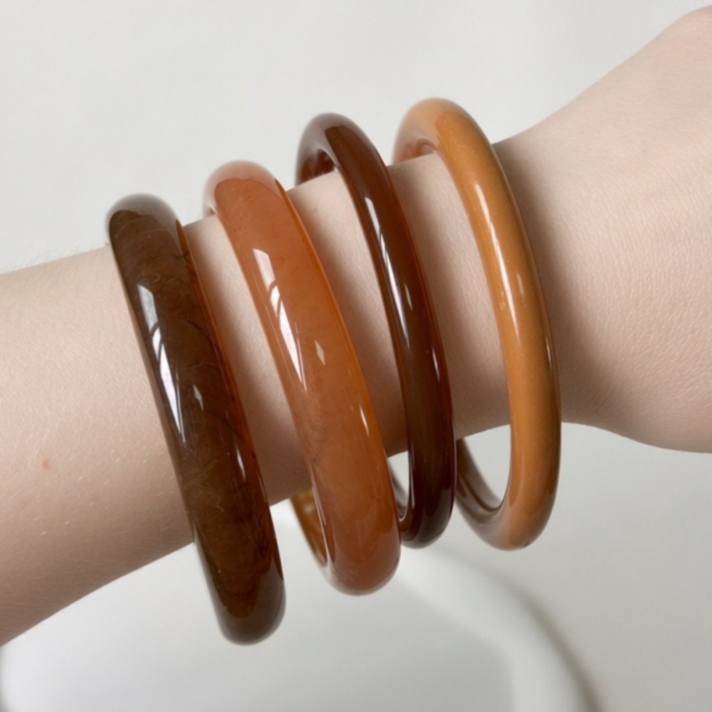 Ensembles De Bracelets Pour Femmes En Résine À Dégradé De Couleurs h5Image4