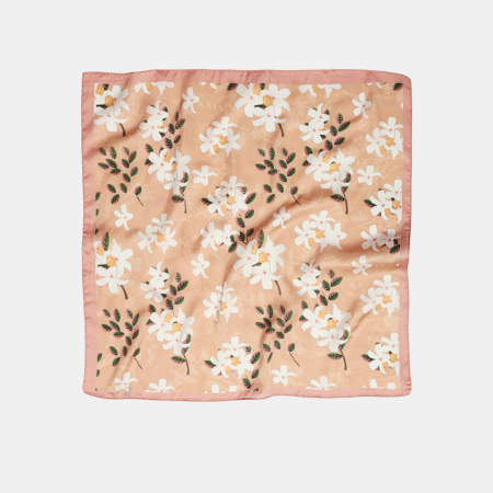 Écharpes d'été en polyester à motif de fleurs douces et de feuilles multicolores, collection Simple Series Sweet Flower, avec motif de feuilles.