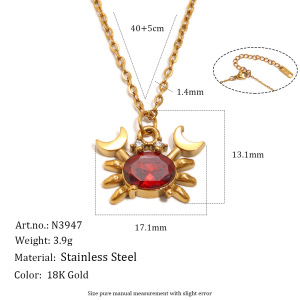 Colliers Pendentifs Pour Femmes, Collection Romantique, Motif Animal Mignon, En Acier Inoxydable Étanche, Couleur Or h5