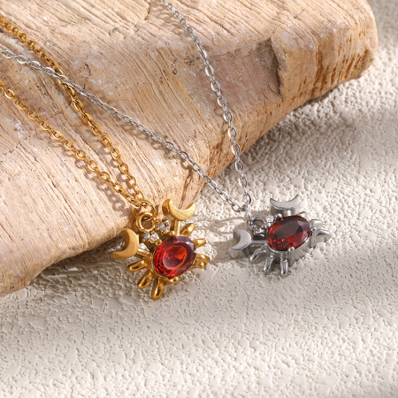 Colliers pendentifs pour femmes, collection romantique, motif animal mignon, en acier inoxydable étanche, couleur or