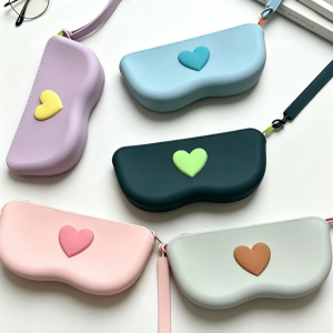 Pochette De Rangement Pour Lunettes De Soleil En Gel De Silice Simple Series Sweet Heart, Couleurs Assorties h5 Image3