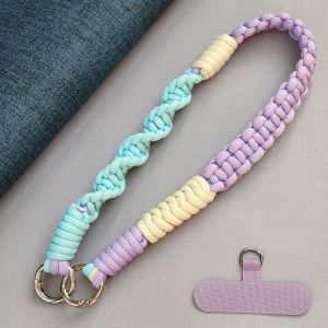 Chaîne De Téléphone Simple Series Casual Twist En Corde Tressée Multicolore h5